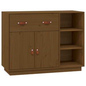 Honigbraunes Kiefer Massivholz Sideboard 98,5 cm