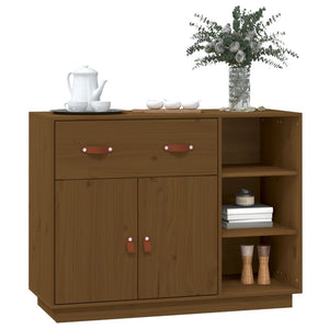 Honigbraunes Kiefer Massivholz Sideboard 98,5 cm