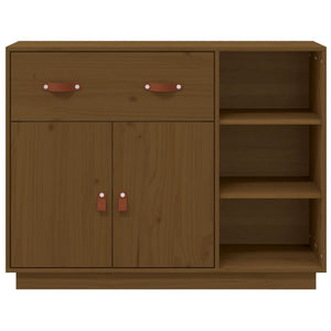 Honigbraunes Kiefer Massivholz Sideboard 98,5 cm