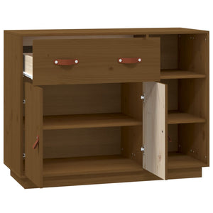 Honigbraunes Kiefer Massivholz Sideboard 98,5 cm