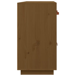 Honigbraunes Kiefer Massivholz Sideboard 98,5 cm