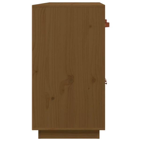 Honigbraunes Kiefer Massivholz Sideboard 98,5 cm