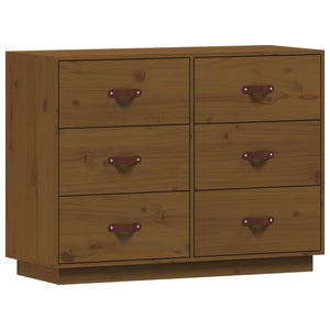 Sideboard Honigbraun Massivholz Kiefer 100cm