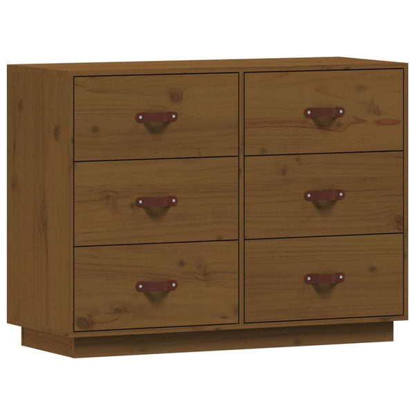 Sideboard Honigbraun Massivholz Kiefer 100cm