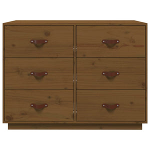 Sideboard Honigbraun Massivholz Kiefer 100cm