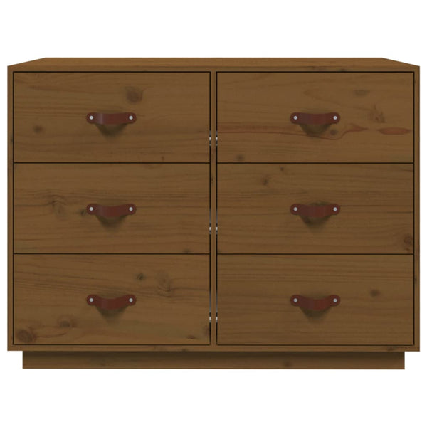 Sideboard Honigbraun Massivholz Kiefer 100cm