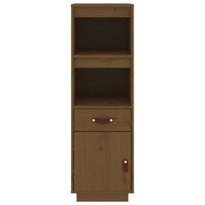 Highboard Honigbraun Kiefer Massivholz 34x40x108,5 cm