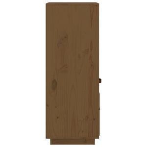Highboard Honigbraun Kiefer Massivholz 34x40x108,5 cm