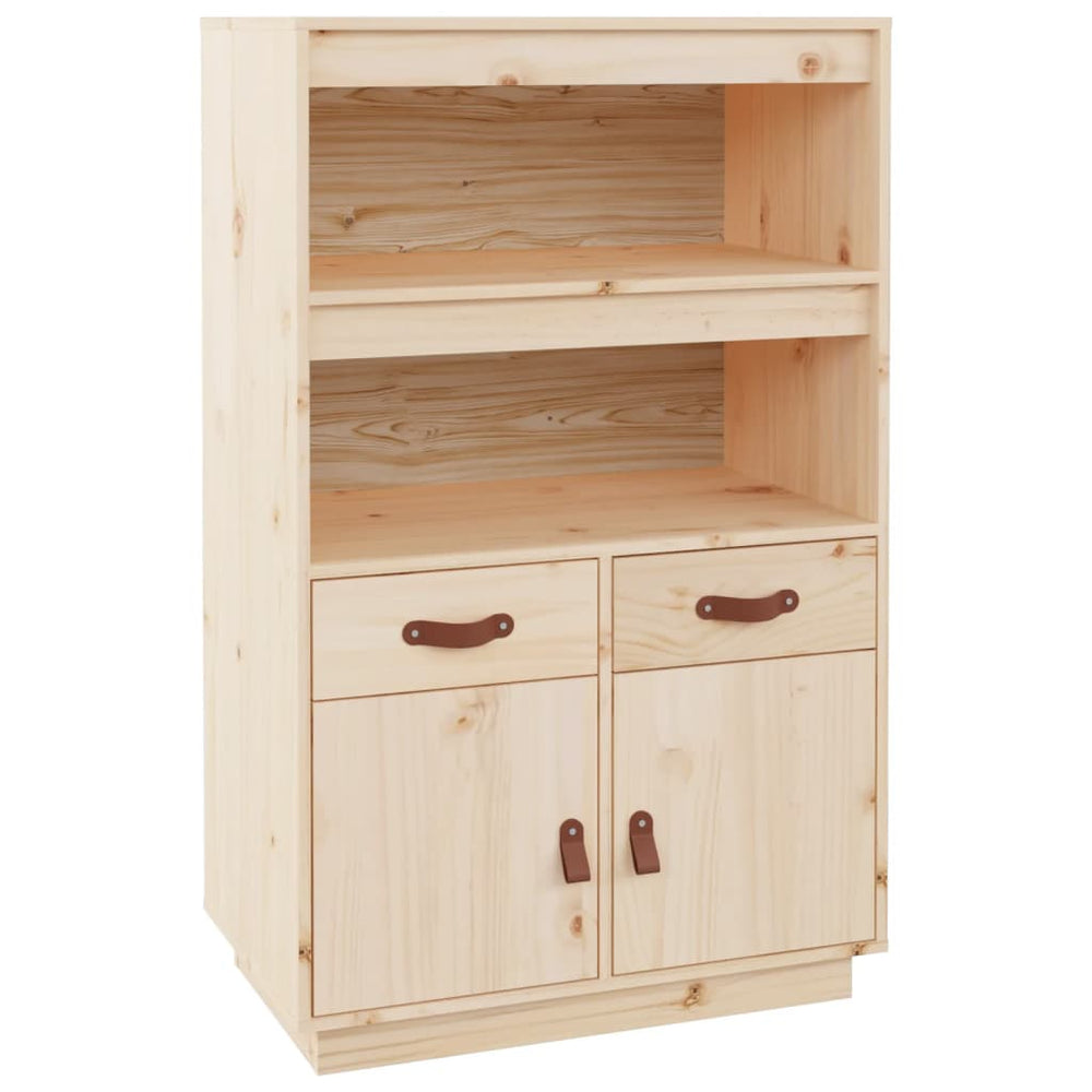 Highboard Kiefer Massivholz 67x40x108,5 cm