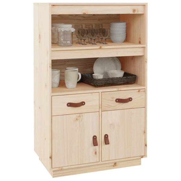 Highboard Kiefer Massivholz 67x40x108,5 cm