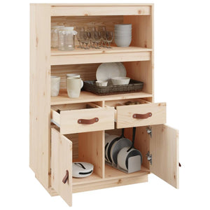 Highboard Kiefer Massivholz 67x40x108,5 cm