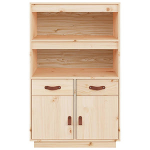 Highboard Kiefer Massivholz 67x40x108,5 cm