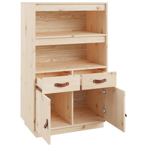 Highboard Kiefer Massivholz 67x40x108,5 cm