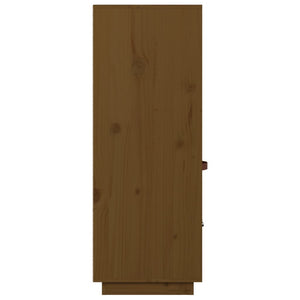 Highboard Honigbraun Kiefer Massivholz 67x40x108,5 cm