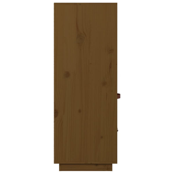 Highboard Honigbraun Kiefer Massivholz 67x40x108,5 cm
