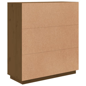 Highboard Honigbraun Kiefer Massivholz 100cm