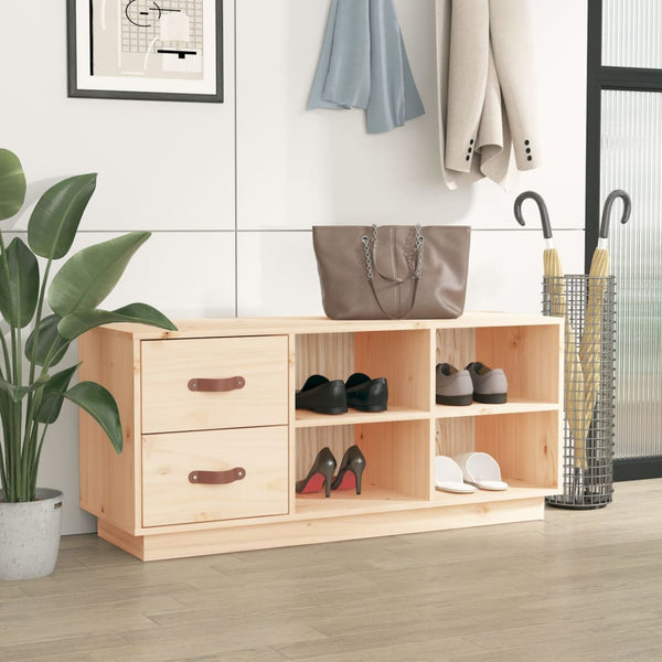 Schuhbank Kiefer Massivholz 100 cm