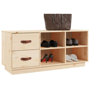 Schuhbank Kiefer Massivholz 100 cm