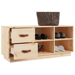 Schuhbank Kiefer Massivholz 100 cm