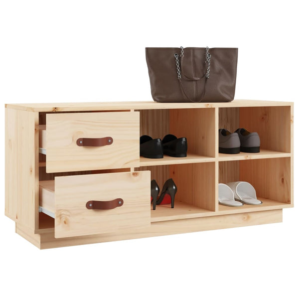 Schuhbank Kiefer Massivholz 100 cm