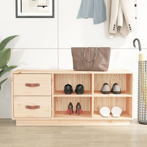 Schuhbank Kiefer Massivholz 100 cm