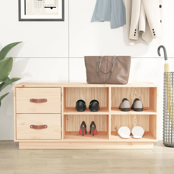 Schuhbank Kiefer Massivholz 100 cm