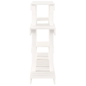 Weißer Pflanzenständer Kiefer Massivholz 104,5cm