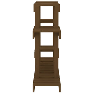 vidaXL Support à plantes marron miel 104,5x25x77,5 cm pin massif