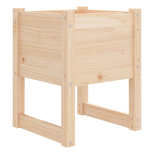 Pflanzkübel 2er Set, Kiefer Massivholz 40x40x52,5cm