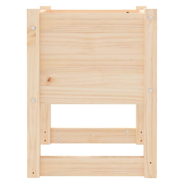 Pflanzkübel 2er Set, Kiefer Massivholz 40x40x52,5cm