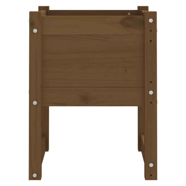 Pflanzkübel 2er Set Honigbraun Kiefer 40x40x52,5cm