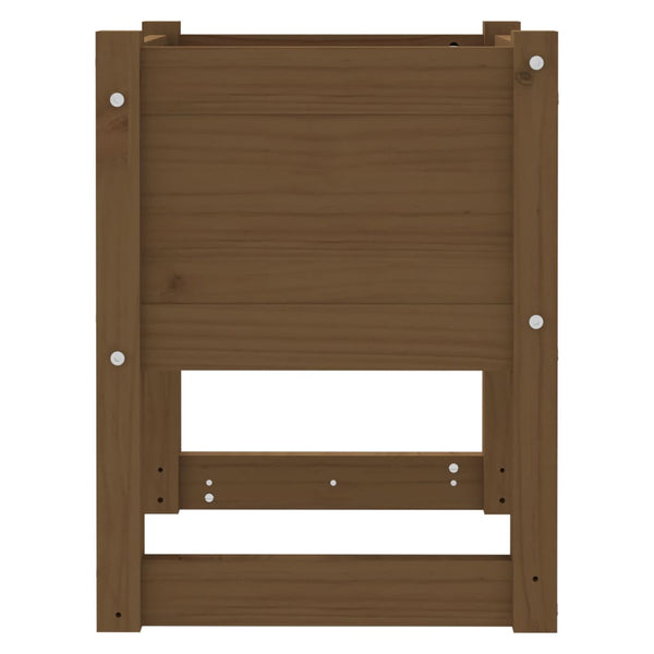 Pflanzkübel 2er Set Honigbraun Kiefer 40x40x52,5cm