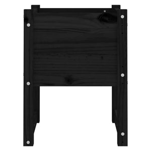 vidaXL Jardinière noire 40x40x52,5 cm en pin massif