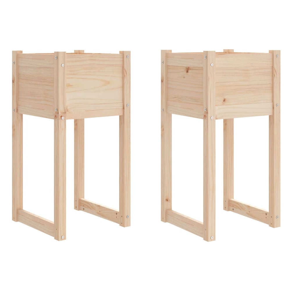 Pflanzkübel 2er Set Kiefer 40x40x81cm