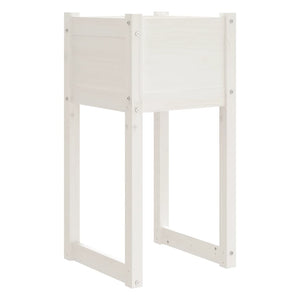 Pflanzkübel 2er Set Weiß Kiefer 40x40x81cm