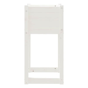Pflanzkübel 2er Set Weiß Kiefer 40x40x81cm