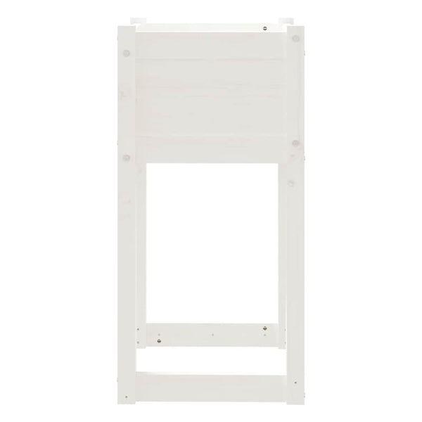 Pflanzkübel 2er Set Weiß Kiefer 40x40x81cm
