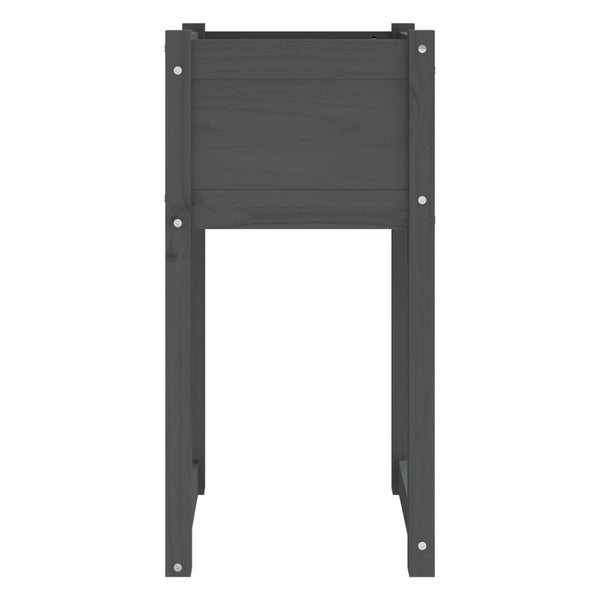 Pflanzkübel 2er Set Grau Kiefer 40x81cm