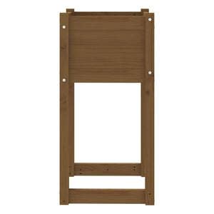 Pflanzkübel 2er Set Honigbraun 40x40x81cm Kiefernholz
