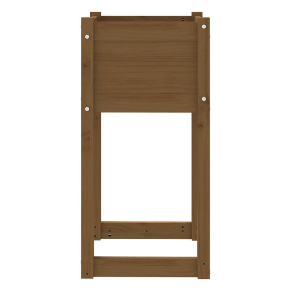 Pflanzkübel 2er Set Honigbraun 40x40x81cm Kiefernholz