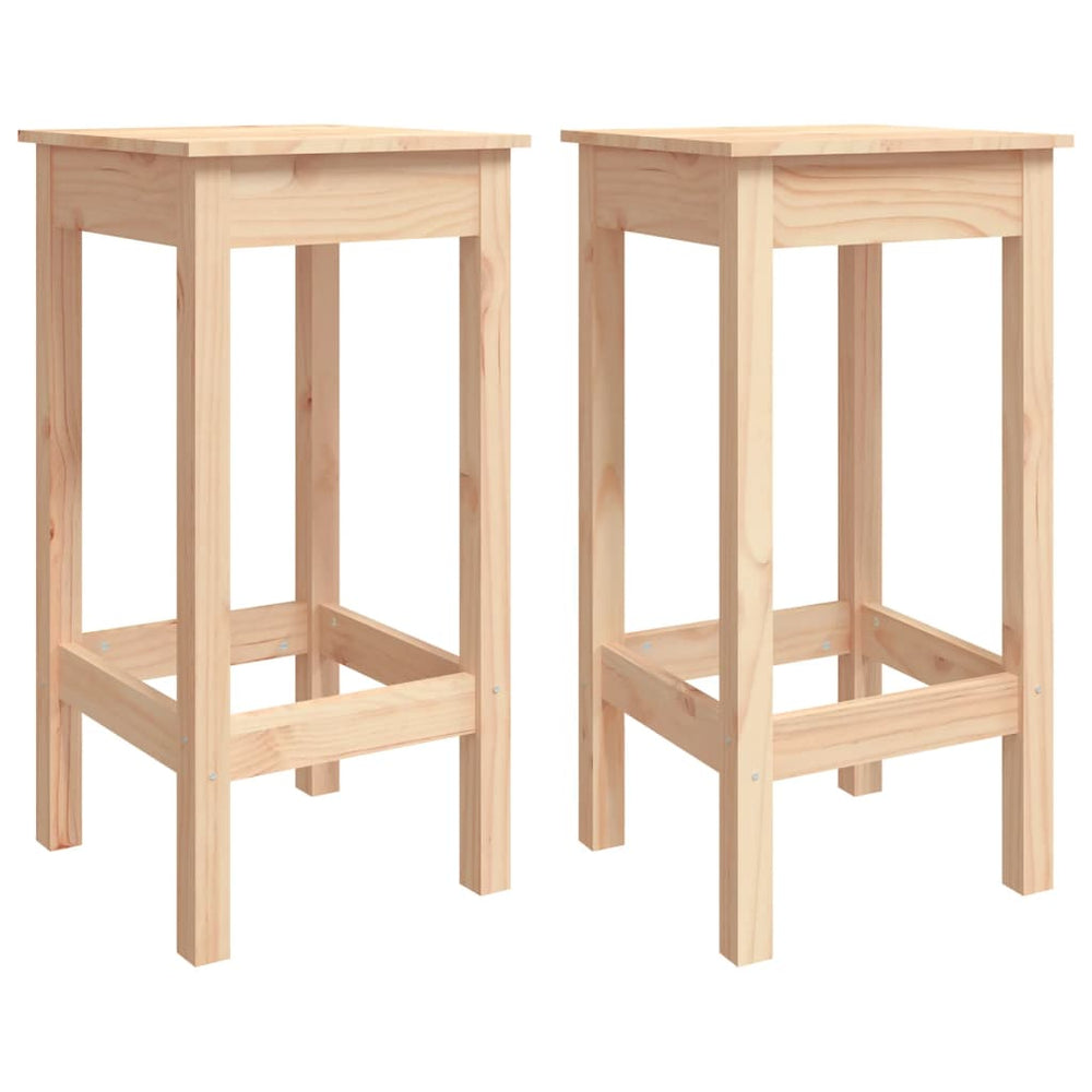 2er Set Barstühle aus Kiefernholz