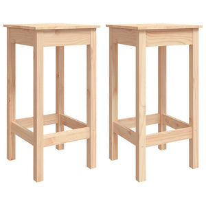 2er Set Barstühle aus Kiefernholz