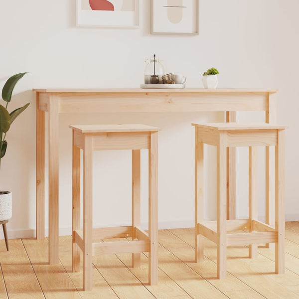 2er Set Barstühle aus Kiefernholz