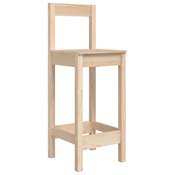 Barstühle 2er Set Kiefer Massivholz