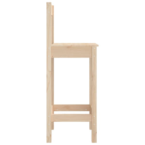Barstühle 2er Set Kiefer Massivholz
