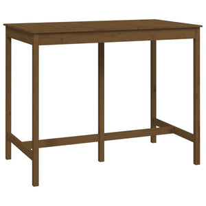Bartisch Honigbraun Kiefer Massivholz 140x80 cm