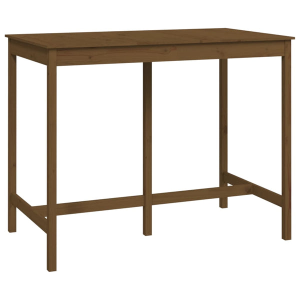 Bartisch Honigbraun Kiefer Massivholz 140x80 cm