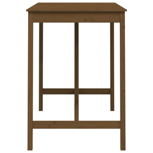 Bartisch Honigbraun Kiefer Massivholz 140x80 cm