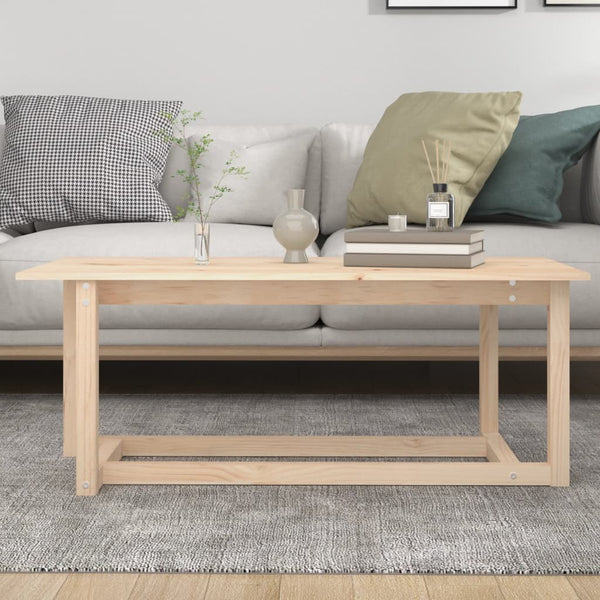 Massivholz Couchtisch Kiefer 110x55 cm