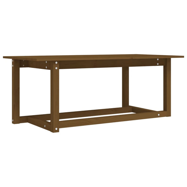 Massivholz Couchtisch Honigbraun 110x55 cm
